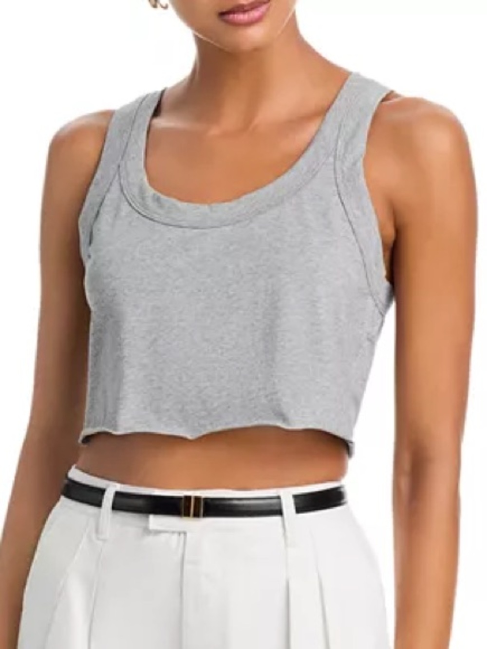 A.L.C. ALC Grey Halsey Crop Tank Top Small
